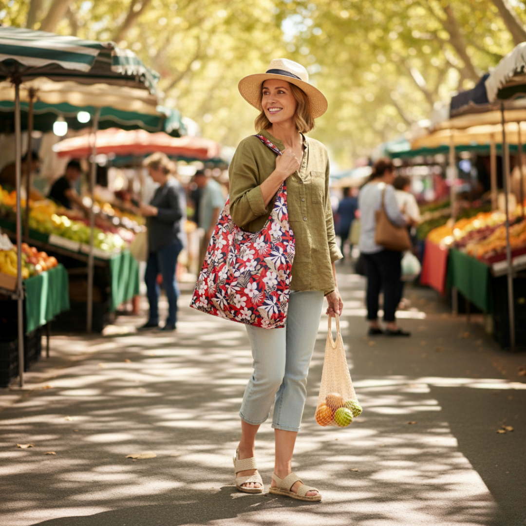 Foldable Lightweight Shopping Tote