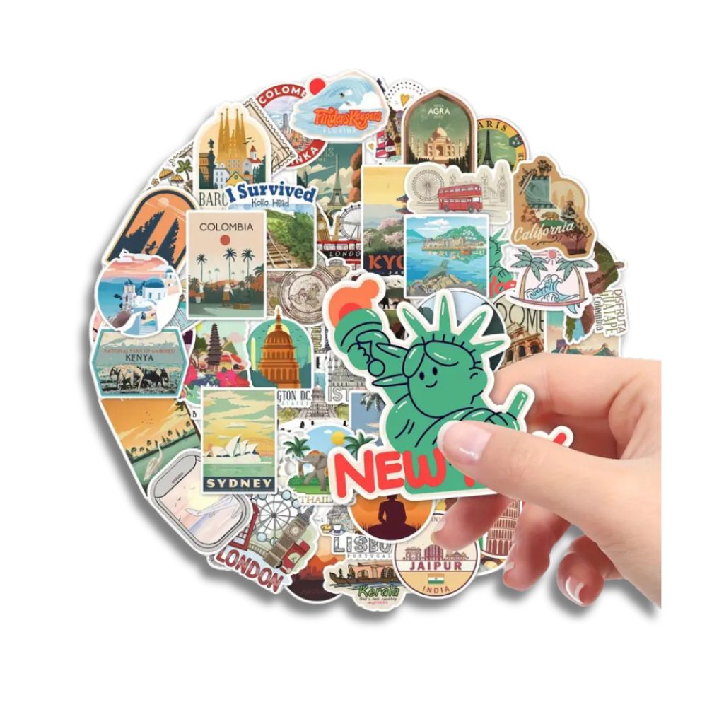 Luggage Travel Stickers | 100pc Set