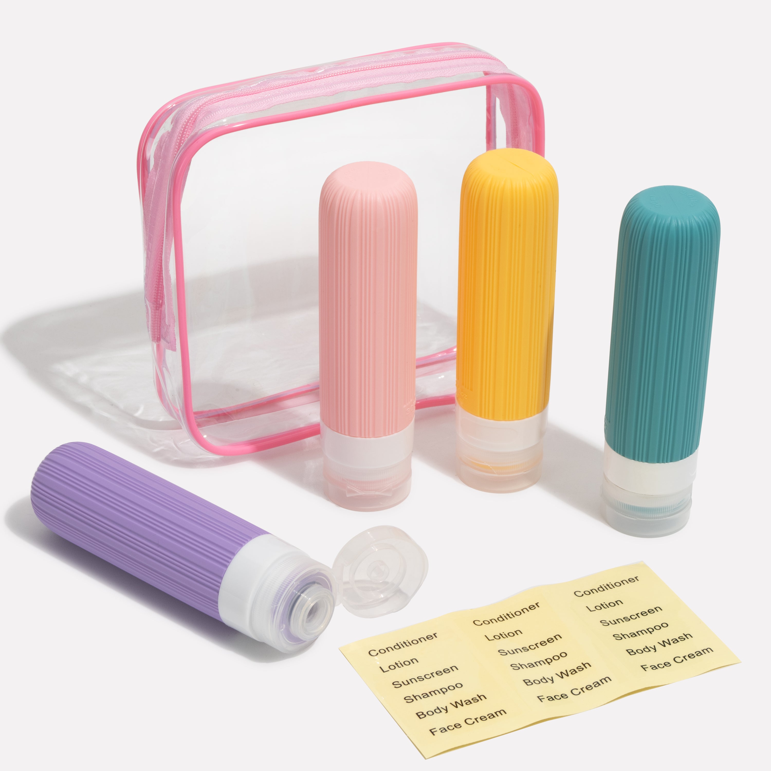 Travel Toiletries Bottles | 4 Pack