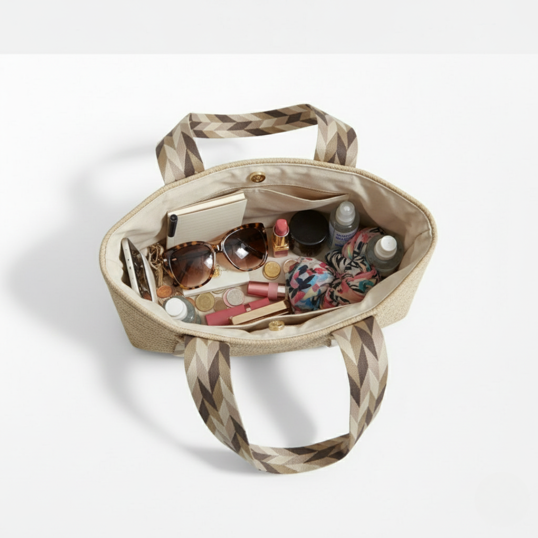 Woven Cotton Carryall Bag