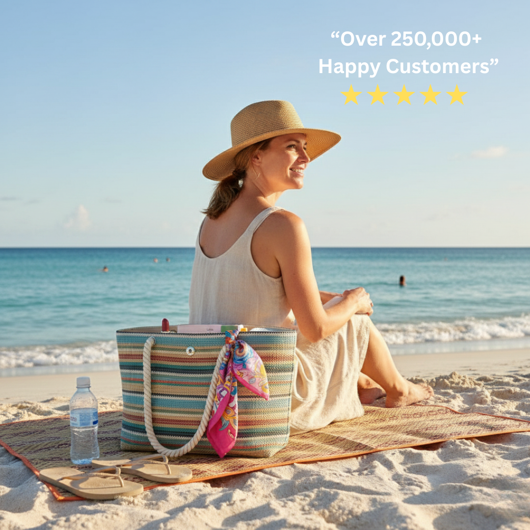 Woven Straw Beach Tote