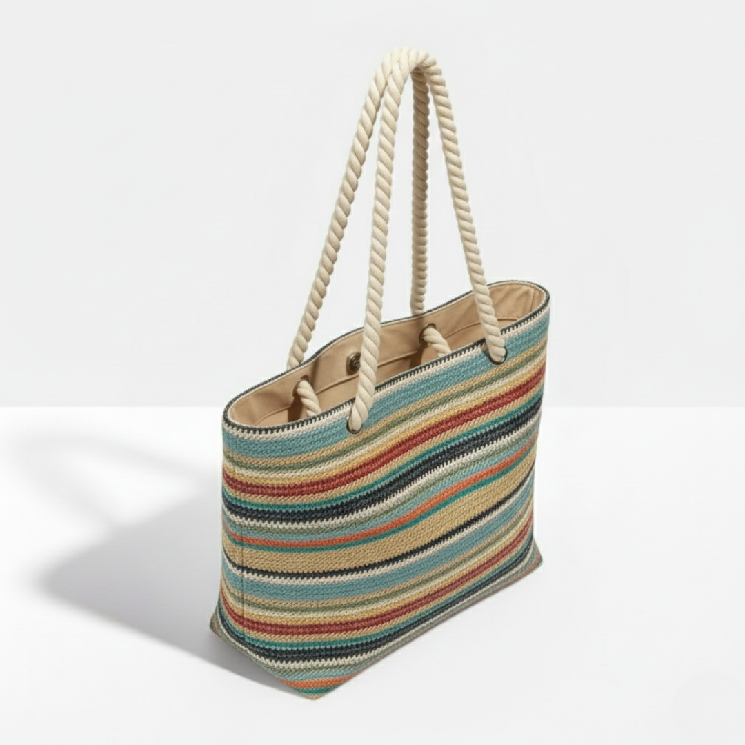 Woven Straw Beach Tote
