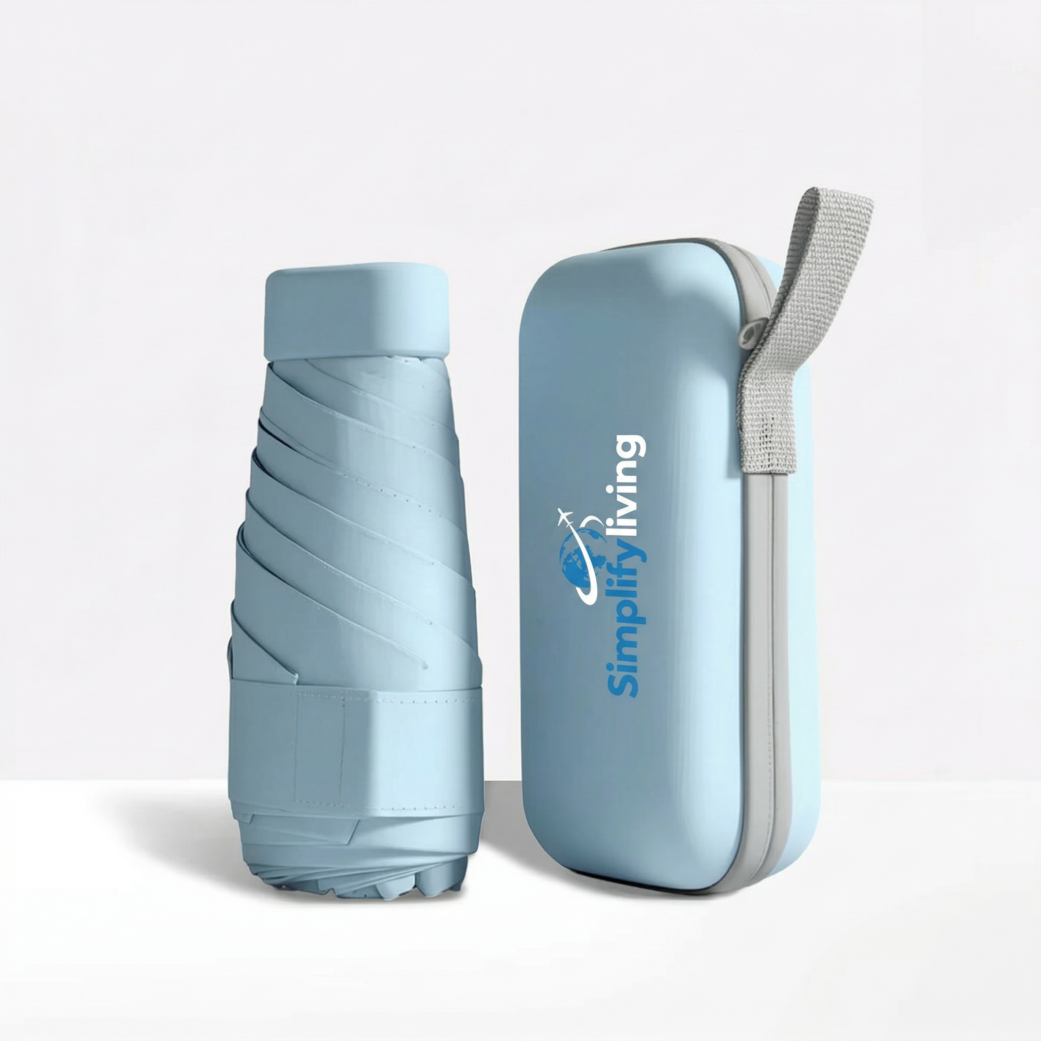 Compact Travel Umbrella & Case