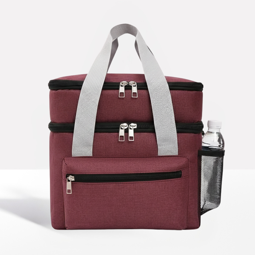 Double Layer Insulated Lunch Bag
