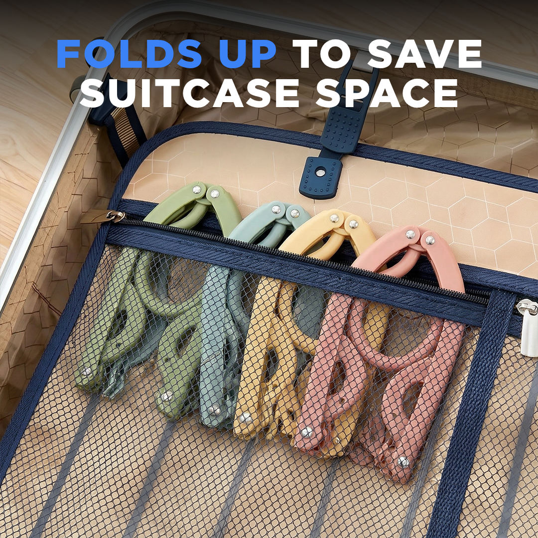 Foldable Travel Clothes Hangers 10pcs Set