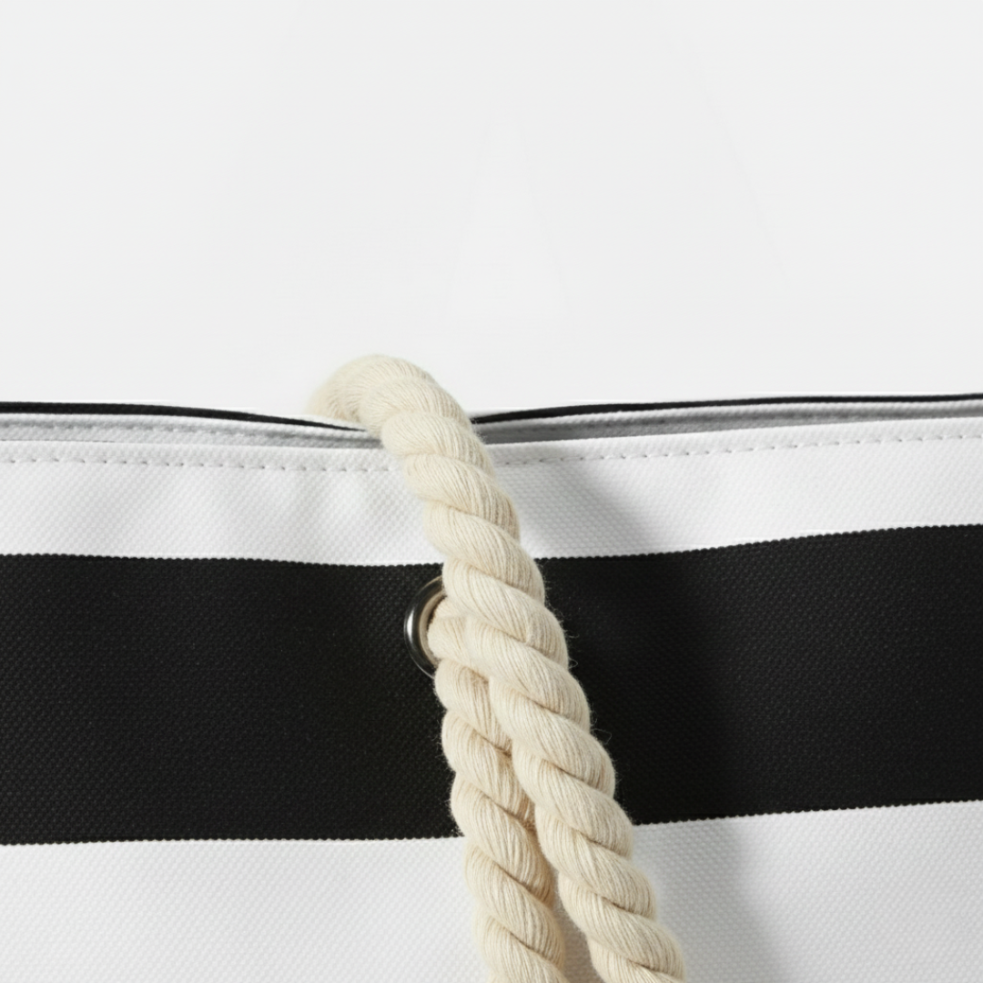Nautical Striped Beach Carryall