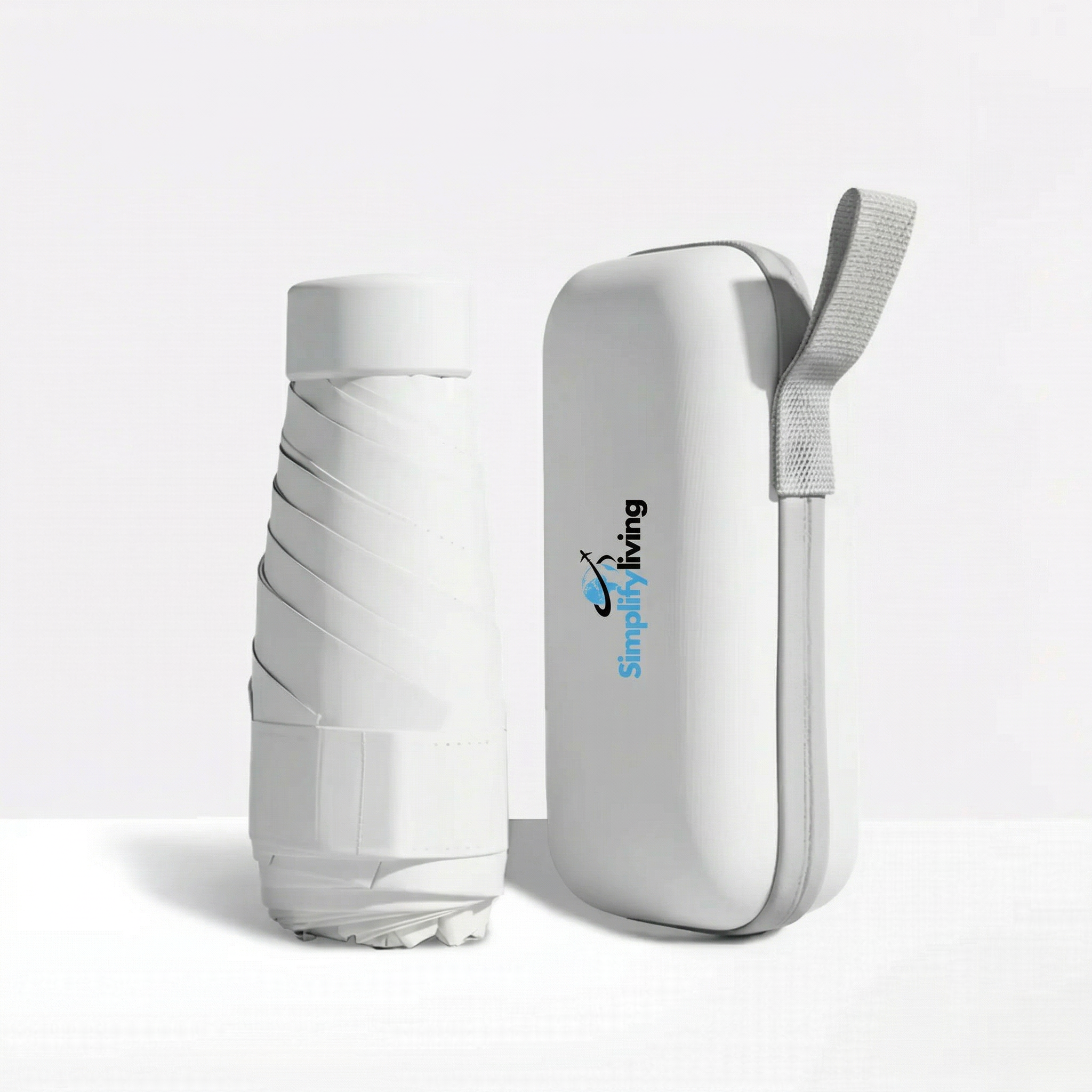 Compact Travel Umbrella & Case